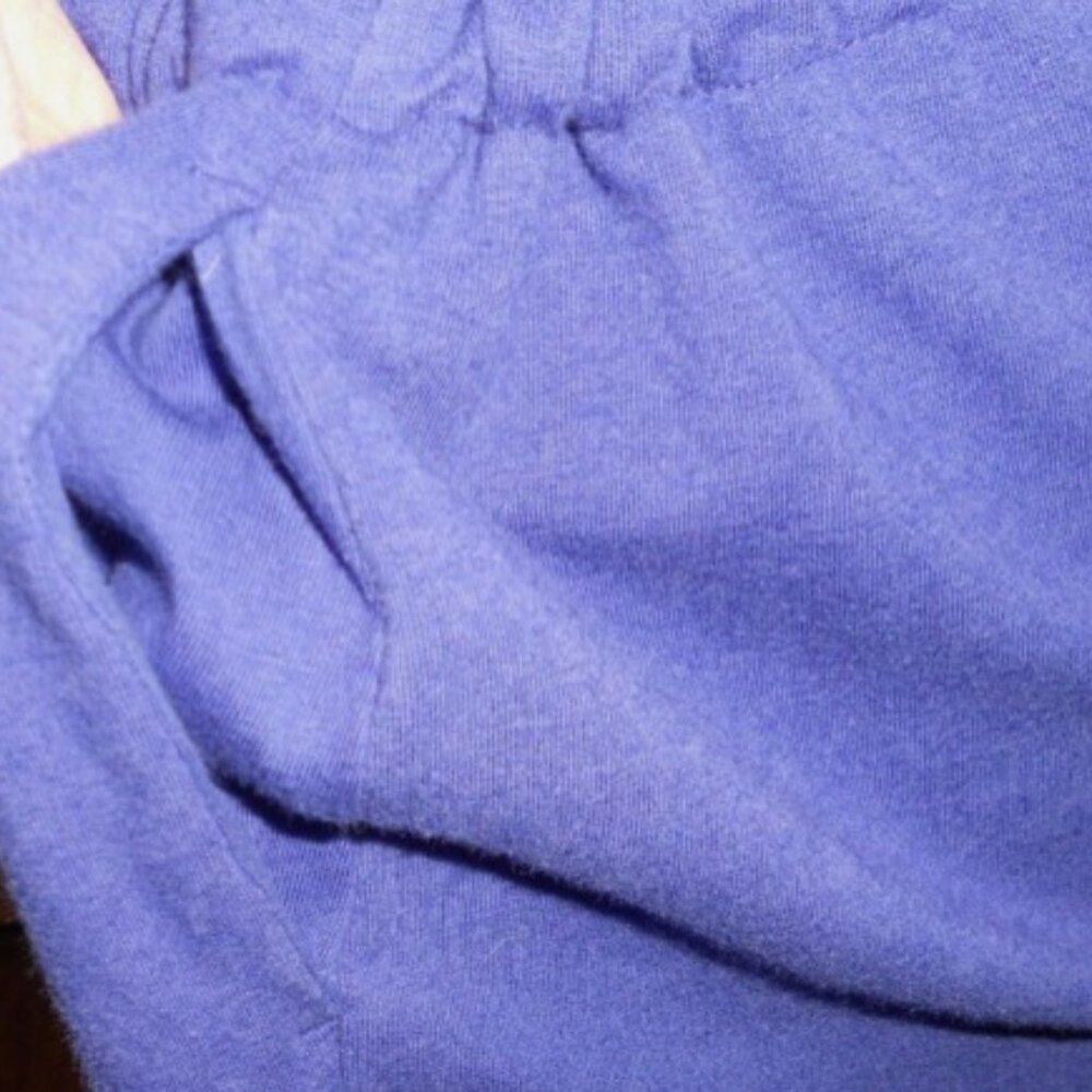 Zenergy Chico's 1 Periwinkle Purple 3/4 Sleeve Dress Drawstring Waist - Picture 4 of 8